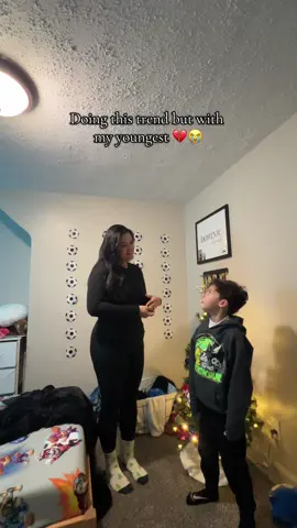 So let me tell yall about my youngest, he has the kindest & the more purest heart. I already knew doing this trend he would be the one crying, but I promised him at the end that I would try my best to get muscles to keep carrying him ❤️😭 He still cuddles with my & still loves my hugs & kisses ❤️😭 There’s something about the youngest one…knowing there are no more babies 😭  #trends #mydomino #youngestchild 