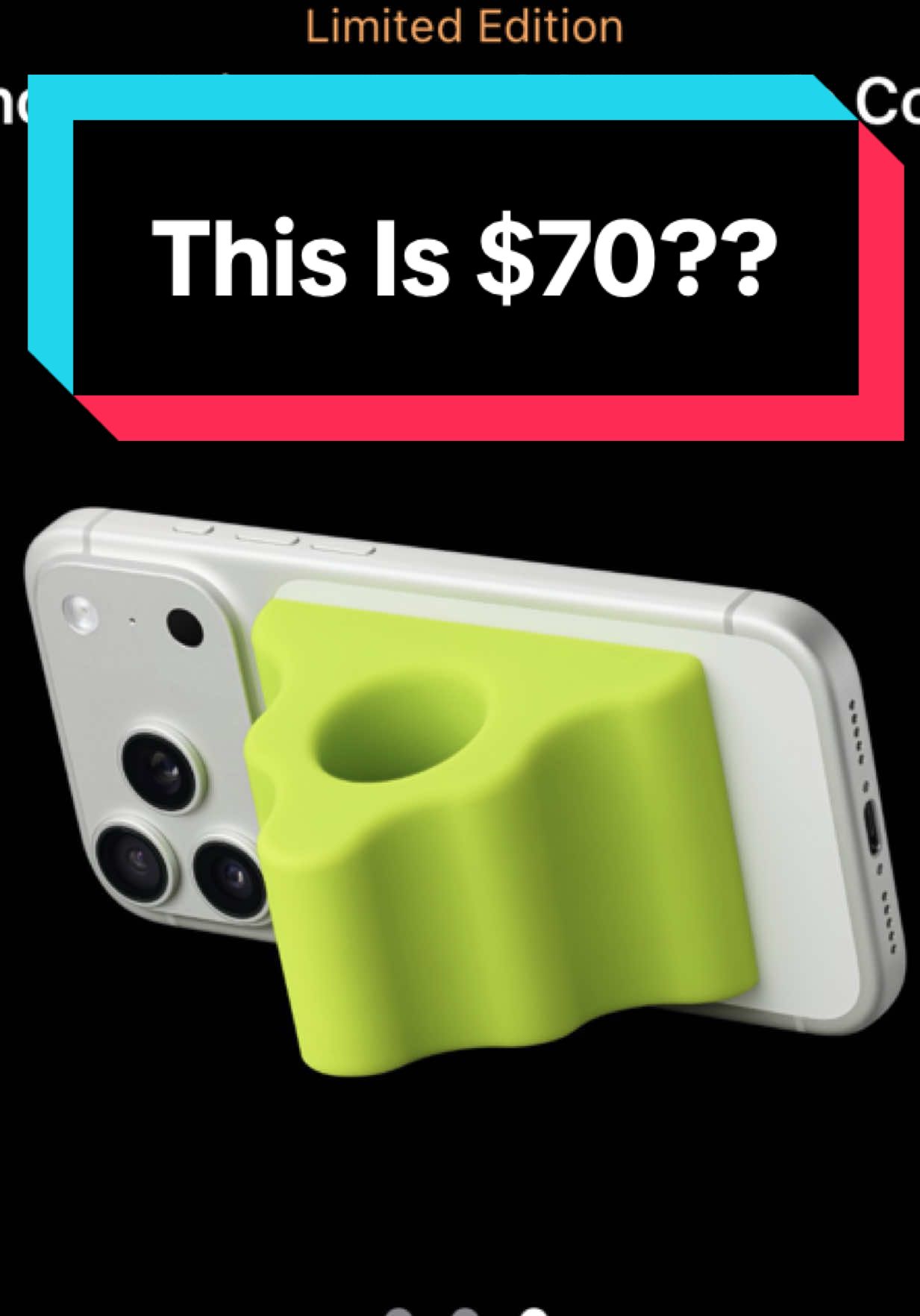 Why is this new iPhone accessory $70?? #carterpcs #Tech #apple #ios 
