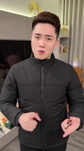 Áo Khoác Phao Nam Cổ Dựng Khôn