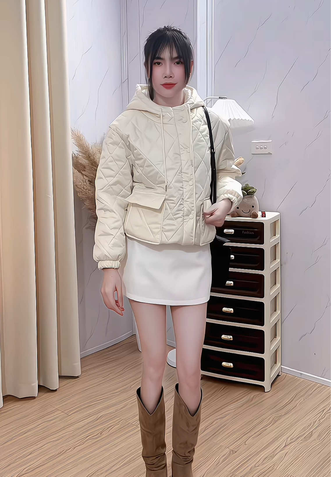 Màu trắng trắng xinh cực#video #xh #tiktok #thoitrang #aophao 