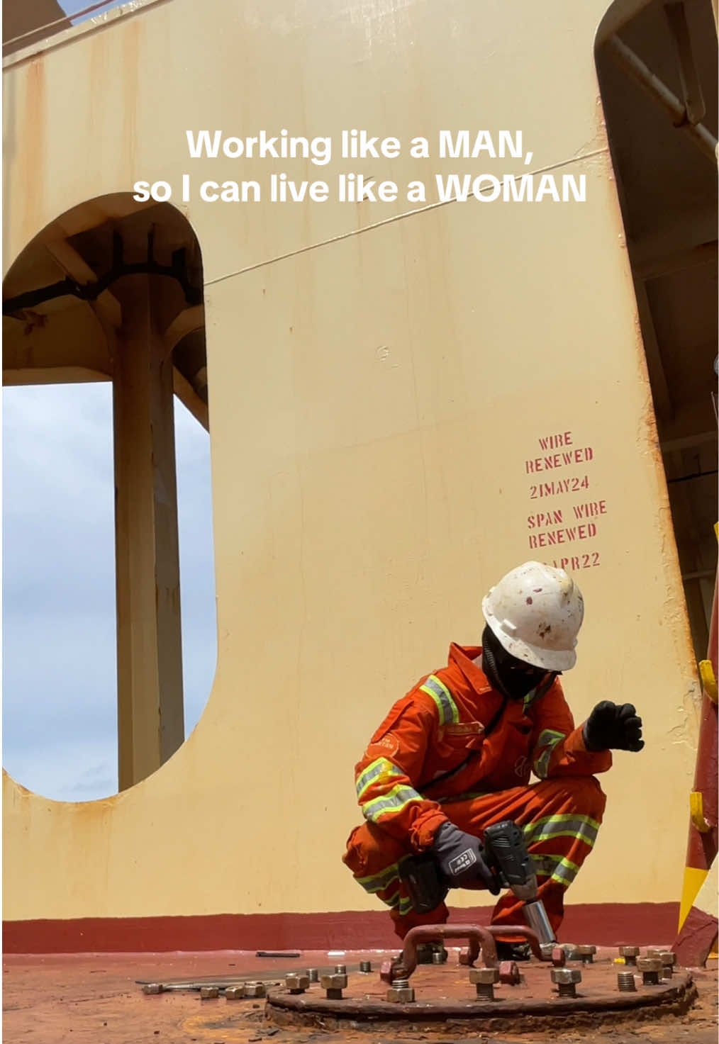 Who’s gonna pay my 💅🏻 when I’m on vacay? #seawoman #fyp #shefarer #seaman #bulkcarrier