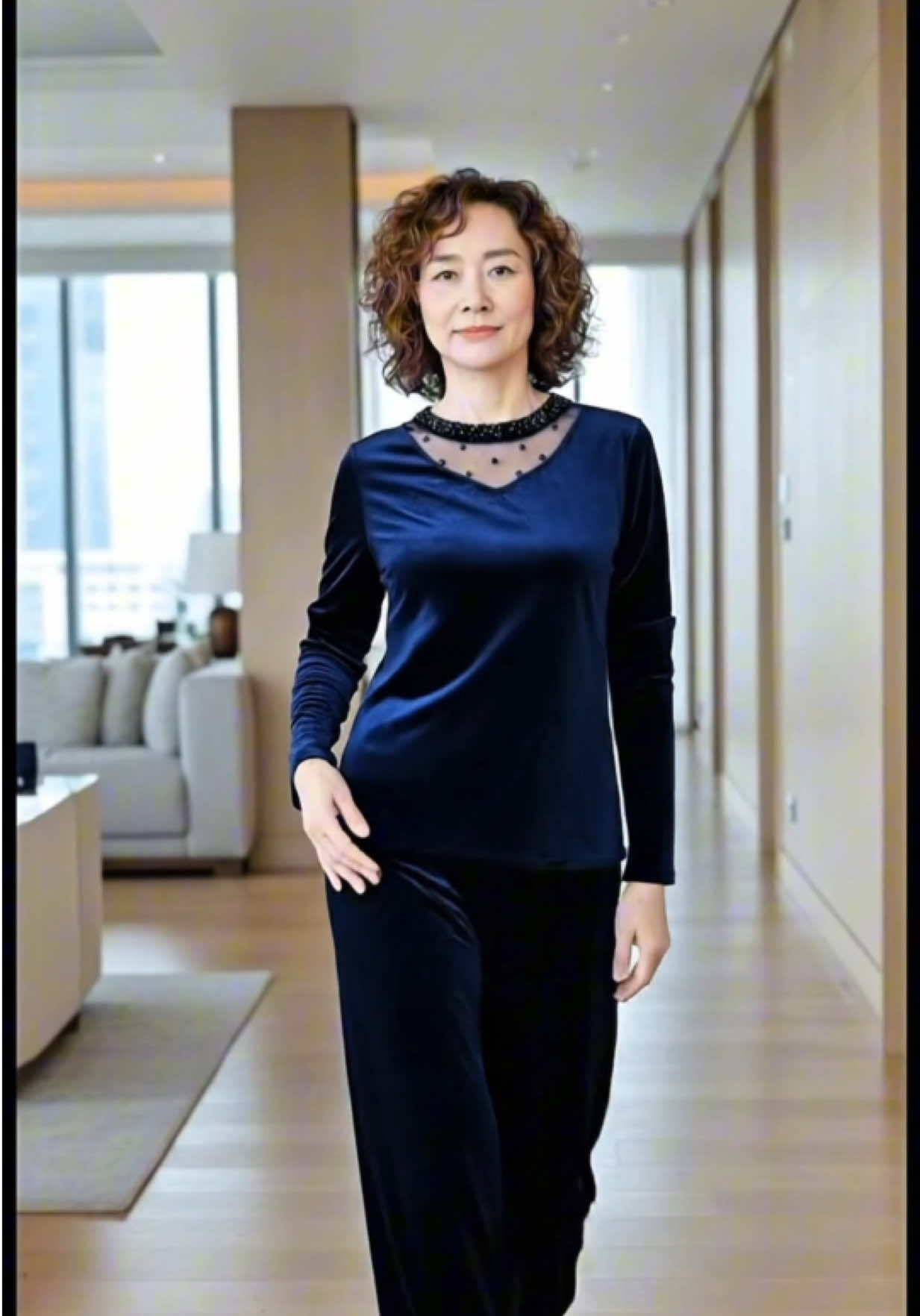 Nhung Tuyết Cổ Ren – Món quà ấm áp, tôn vinh nét nữ tính, sang trọng của mẹ. #dobonu #quanaotrungnien #macdepmoingay #xuhuong 