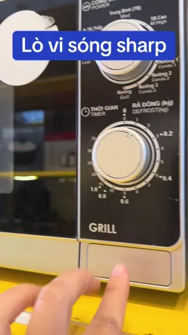 Lò Vi Sóng Cơ Sharp R-2041ER-CW - DungTích 20L - 2 Núm Vặn - 6 Mức Công Suất lớn. Bảo hành 2 năm#lovisong#sharp#videoviral #LearnOnTikTok 