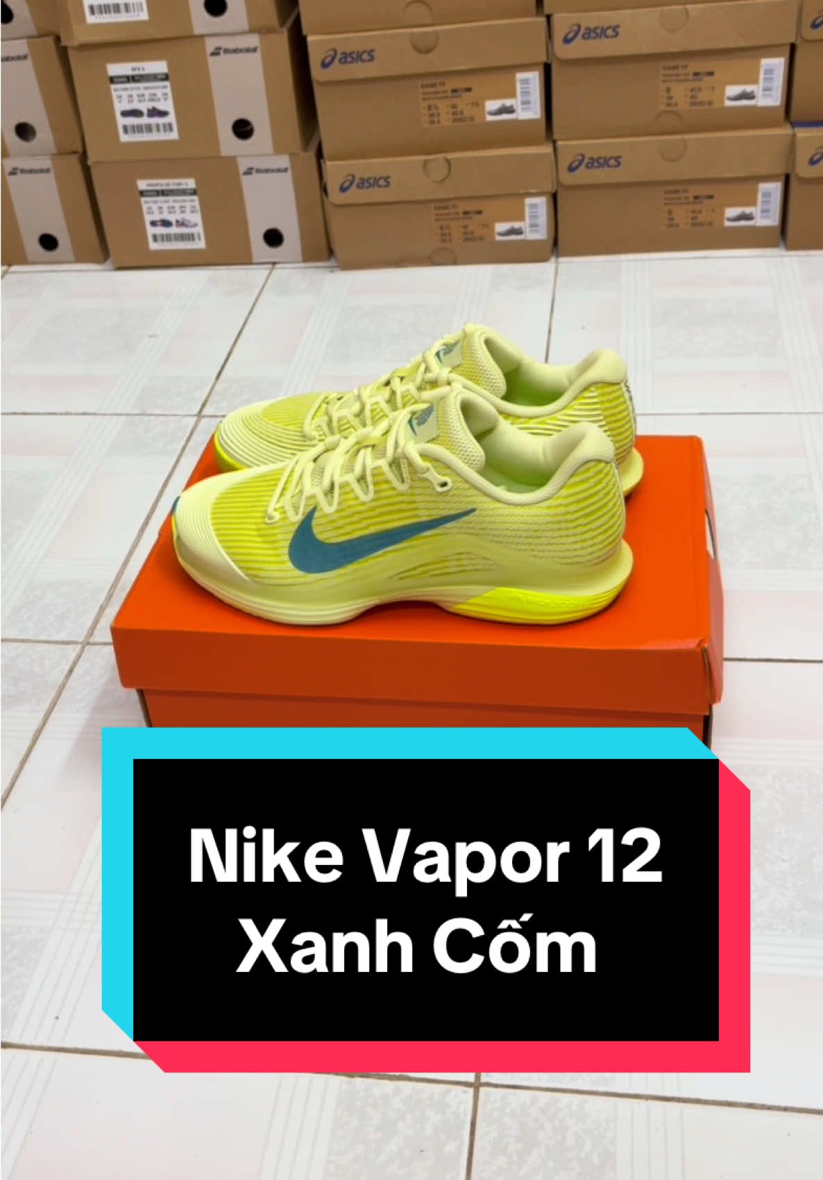 Nike Vapor 12 Xanh Cốm#vietleauthentic #giaypickleball #giaytennis #nike #xuhuong 