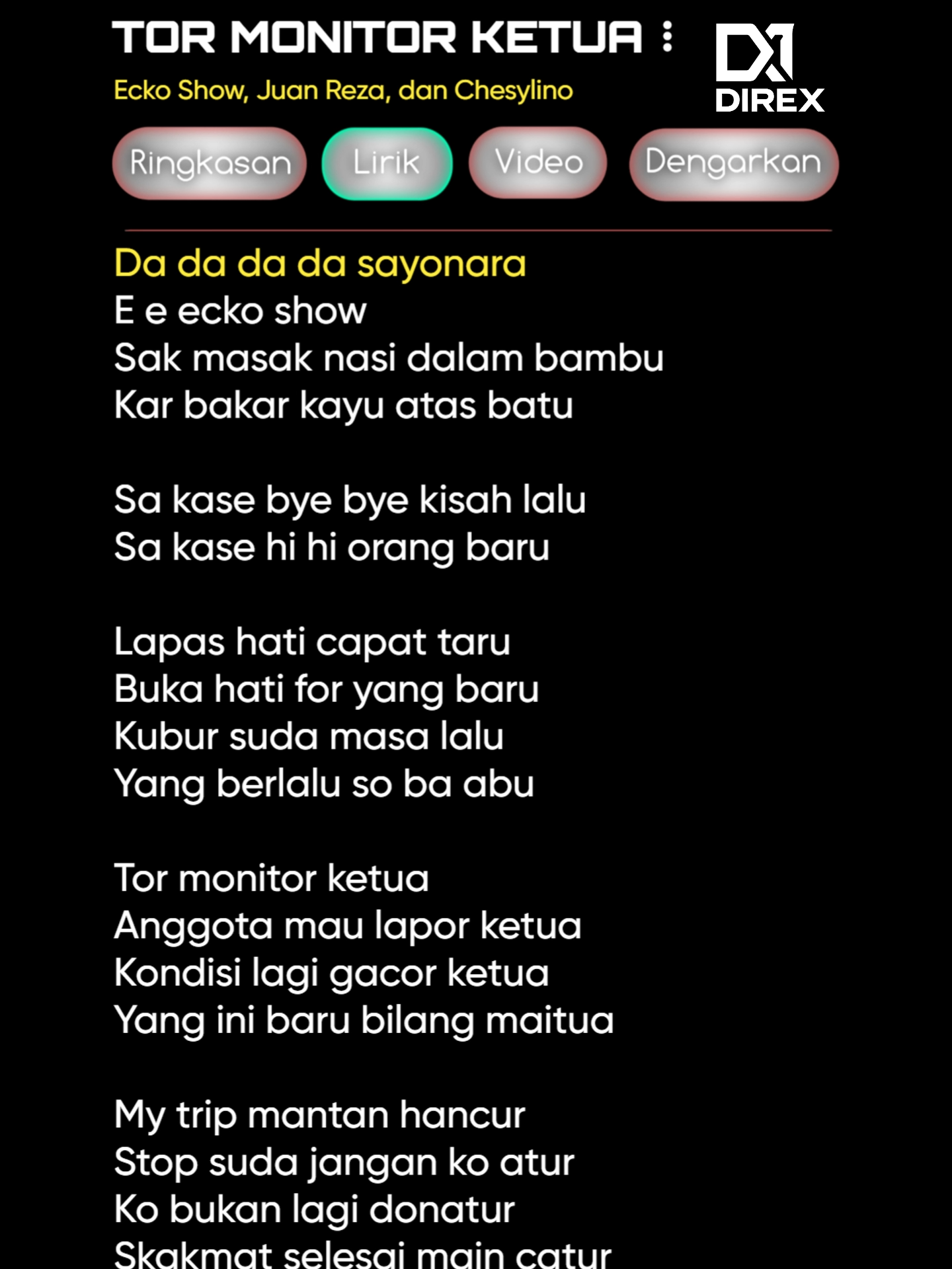 Lirik Lagu TOR MONITOR KETUA Viral 2025 #liriklagu #tormonitorketua #laguviral #viral2025 #fyp