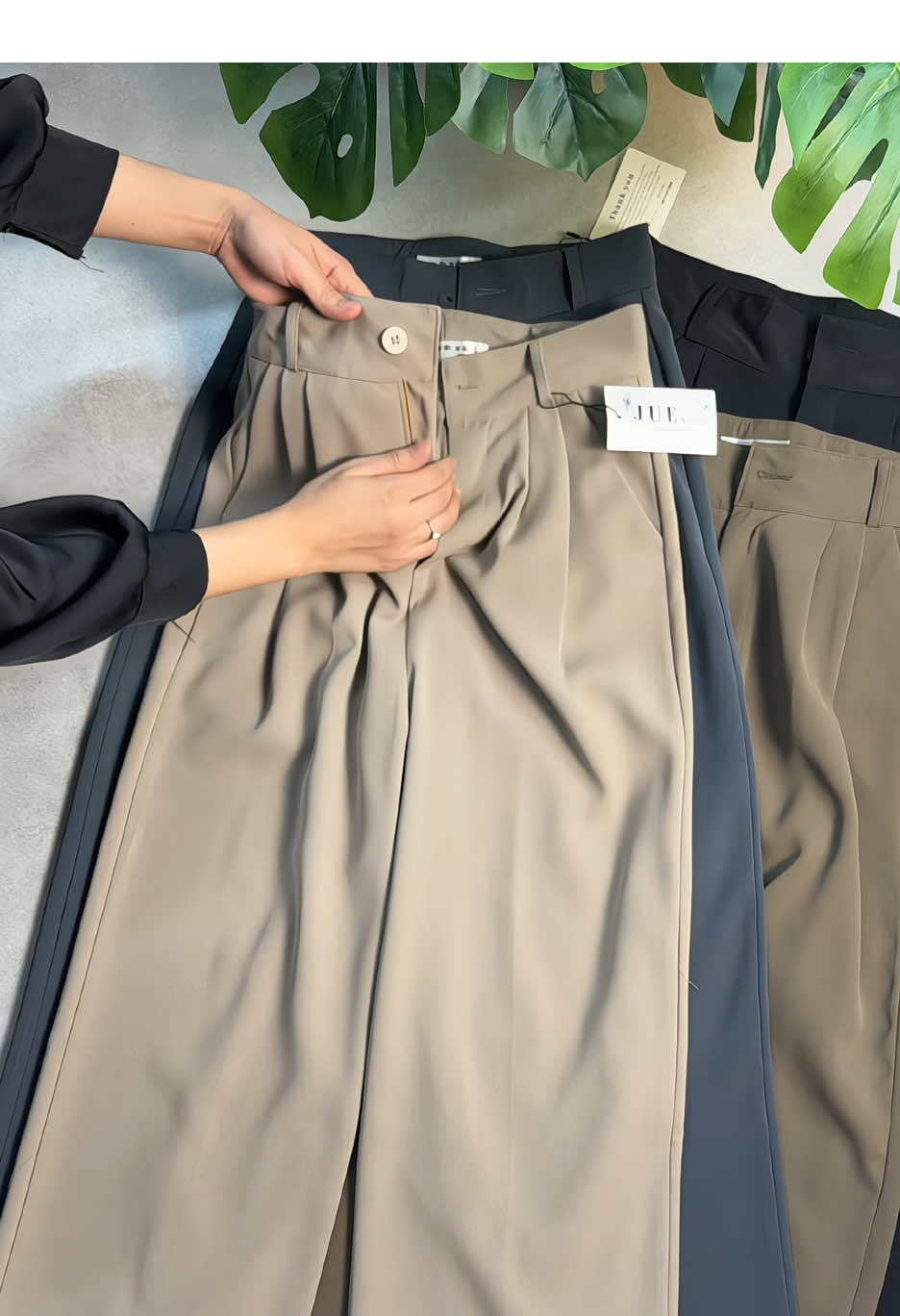 Quần suông vải nữ nấm #xuhuong #tiktok #quansuong #quanvai #quanvainam 