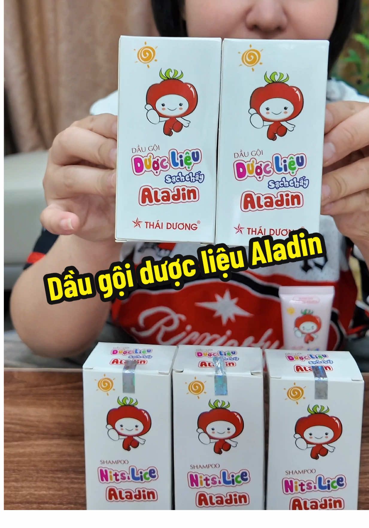 Dầu gội dược liệu Aladin #daugoiduoclieu #daugoisachchay #nabeodaily 