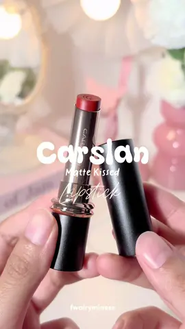 Carslan lipstick serving that classy, creamy finish. One swipe and the whole vibe changes 🌷 #carslan #lipstick #carslancosmetics #carslanmy #carslanlipstick 