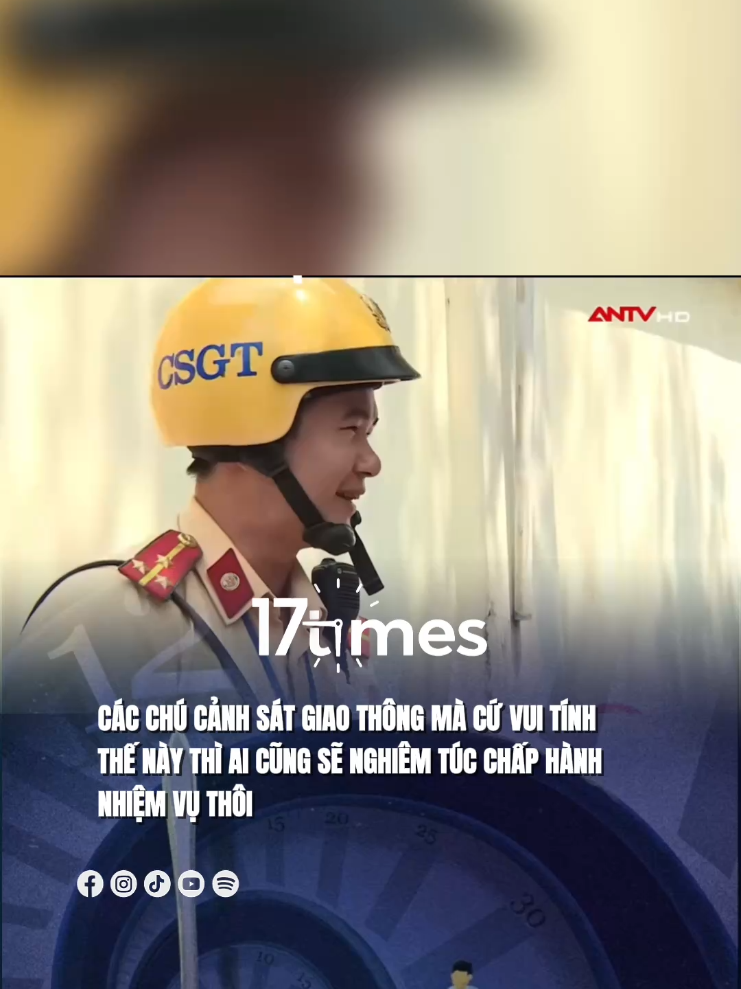 Các chú cảnh sát giao thông mà cứ vui tính thế này thì ai cũng sẽ nghiêm túc chấp hành nhiệm vụ thôi #17network #17times #csgt_vietnam #vachamgiaothong #antoangiaothong #xh #fyb