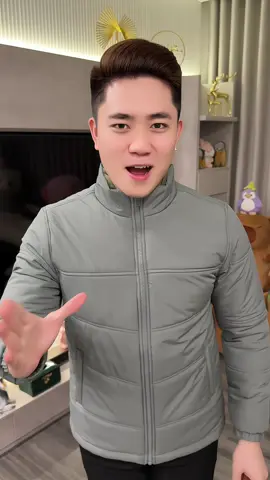 Áo Khoác Phao Nam Cổ Dựng Khôn