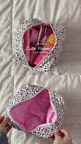Comel 🫠💐🌸 #makeupbag #bagmakeup #makeuporganizer 