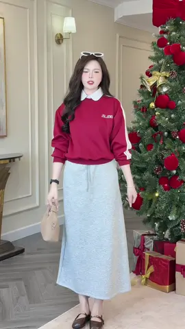 Chân váy dài dáng A xinh #champhanreview #chanvay 