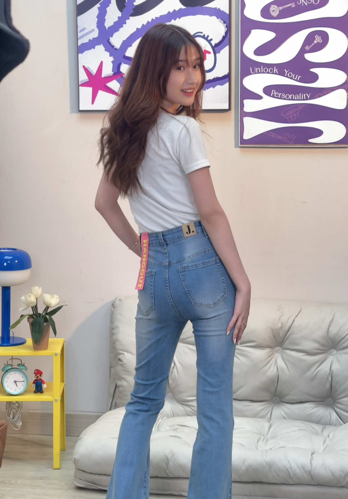 Si cantik Washifa💗✨ ft. HANGOUT 710 #TiktokShopOOTD #JinisoEntertainment #Jiniso #jeansviral  #fyp 