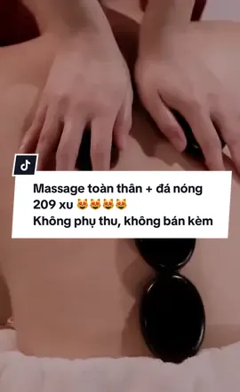 🔥 MASSAGE FULL BODY + ĐÁ NÓNG CHỈ 209K – GIÁ TRỊ HƠN CẢ MỘT BUỔI NGHỈ NGƠI 🔥 Muốn xả stress – hết nhức mỏi – ngủ sâu cả đêm? Chỉ 209K mà được: ✨ Thư giãn toàn thân 60 phút ✨ Đá nóng làm ấm – tan căng cứng cơ ✨ Massage vai cổ gáy – lưng – chân ✨ Thải độc – kích hoạt tuần hoàn máu ✨ Giảm đau mỏi dân văn phòng cực nhanh 👉 1 buổi thôi là thấy cơ thể nhẹ hẳn!   Ai mệt quá thì book liền kẻo hết slot trong ngày nha! 💆‍♀️💆‍♂️