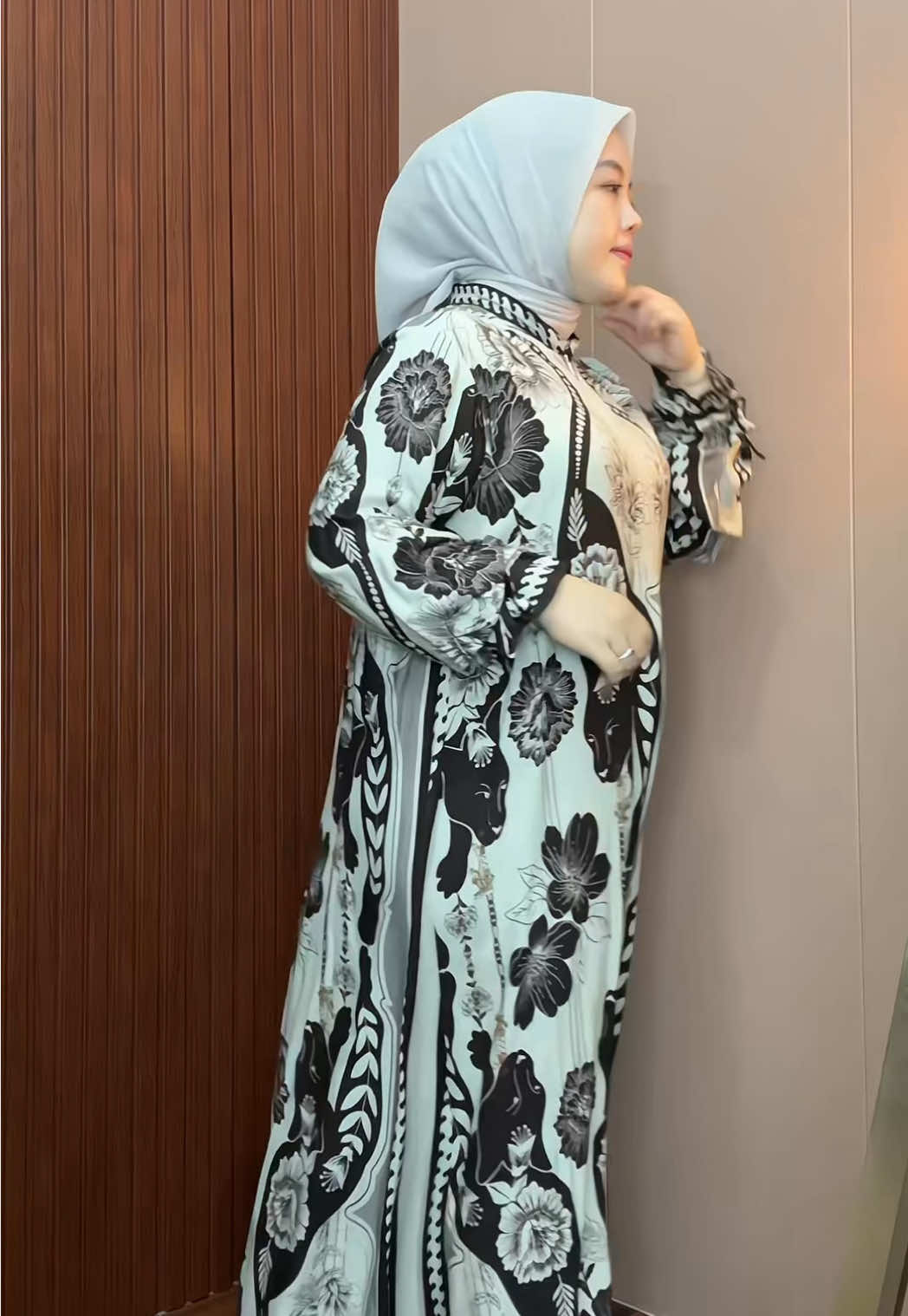 adiba gamis dress rayon 🩶🤍