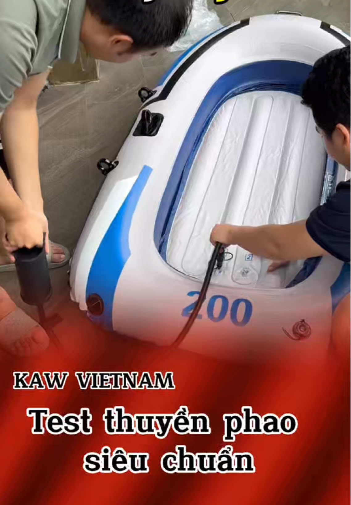 Test thuyền phao gấp gọn Kaw #thuyền #thuyềnphao #Thuyen #xuhuong #kawvietnam 