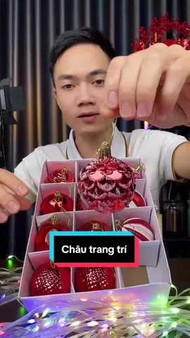 Quả châu trang trí noel #dinhthanhtrainghiem #quachautrangtri #trangtrinoel 