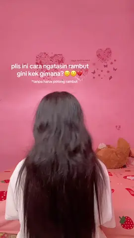 dari dlu rambut aku selalu panjang,tpi karna ada masalah dan aku gatau harus gmna jadi aku lampiasin ke rambut aku potong sampe pendek, udah gitu nyesel karna jadi ngembanh😭😭akhirnya smoothing dan sekarang udah numbuh rambut baru tapi jadi kaya?akwrdkwrd mau potong lagi tapi sayang bangett🥹🤏🏻  #foryoupage#rambut#masukberanda 