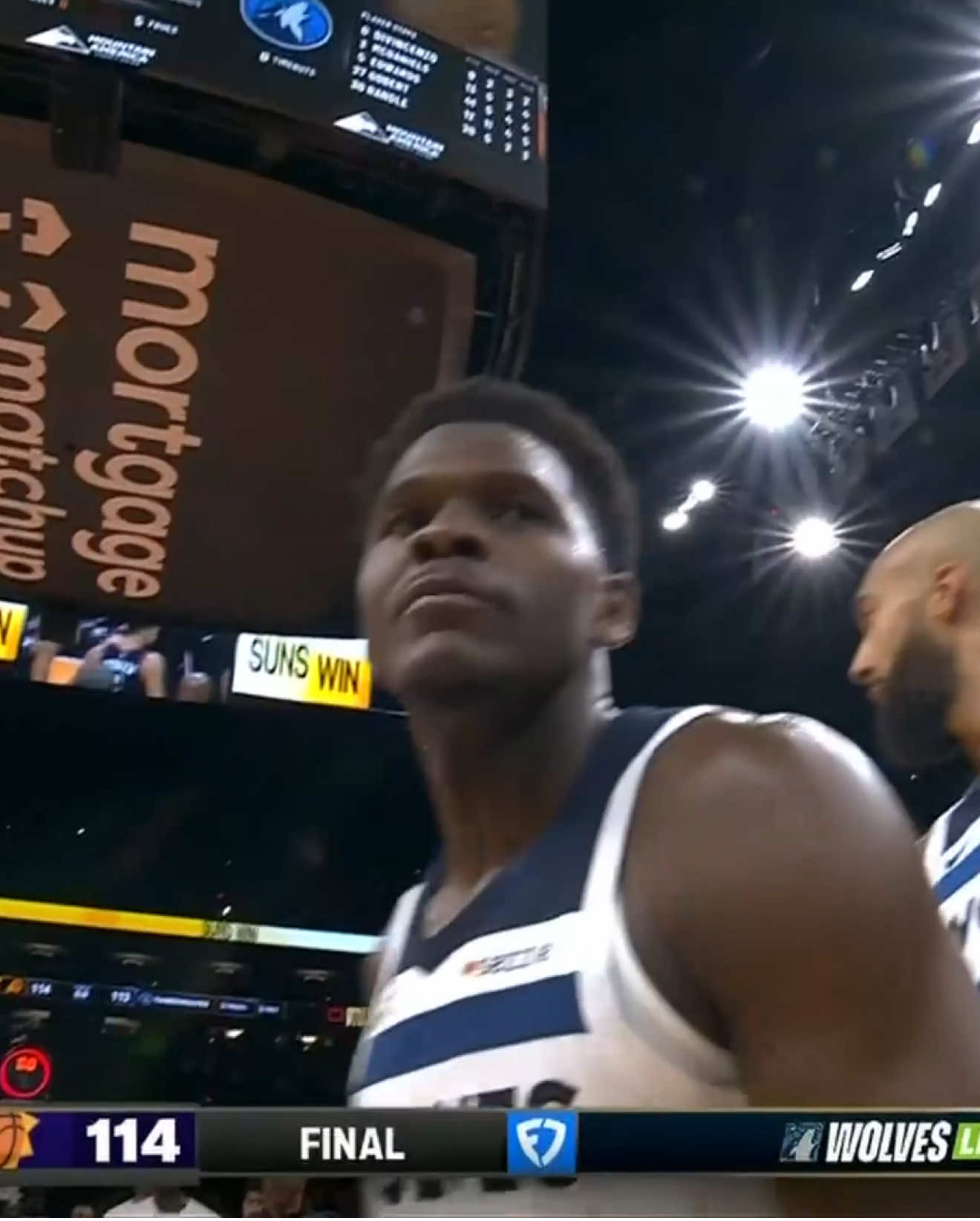 THE ENDING TO WOLVES-SUNS WAS ELECTRIC 🔥 #NBA #anthonyedwards #suns #timberwolves 