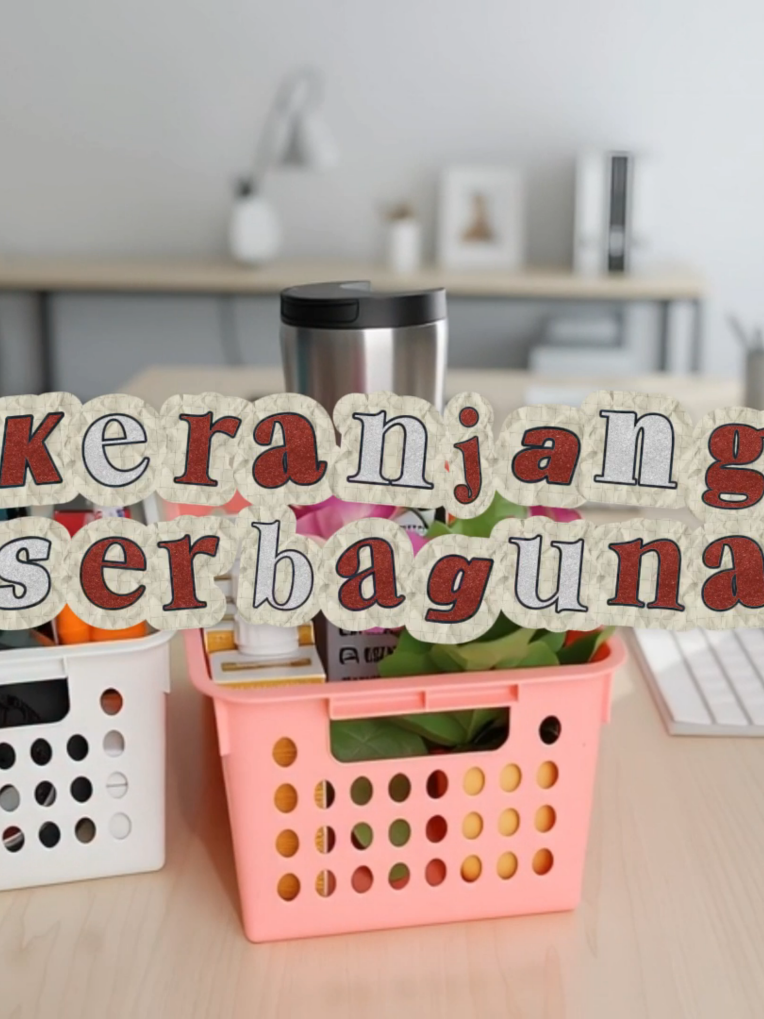 Nah cakep nih biar mengatur tata letak barang dan ruangan kamu biar bisa lebih lega dan rapih #keranjangserbaguna #toolbox #keranjang #dekorasirumah #setupdesktop