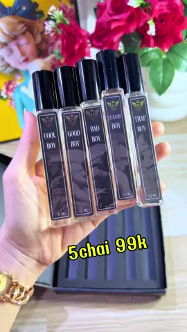 Combo 5 chai nước hoa nam 99k #emchintaphoa #xh #xuhuong #nuochoanam 