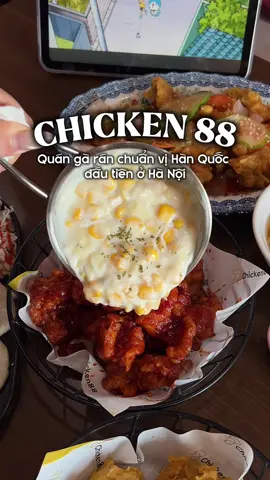 quán gà rán Hàn Quốc chuẩn vị có 1-02 giá lại HSSV cho cho các bác khu vực Cầu Giấy mukbang đeyy  #hanoi #reviewfood #chicken88 #chicken88maianhtuan #anngoncungtiktok 