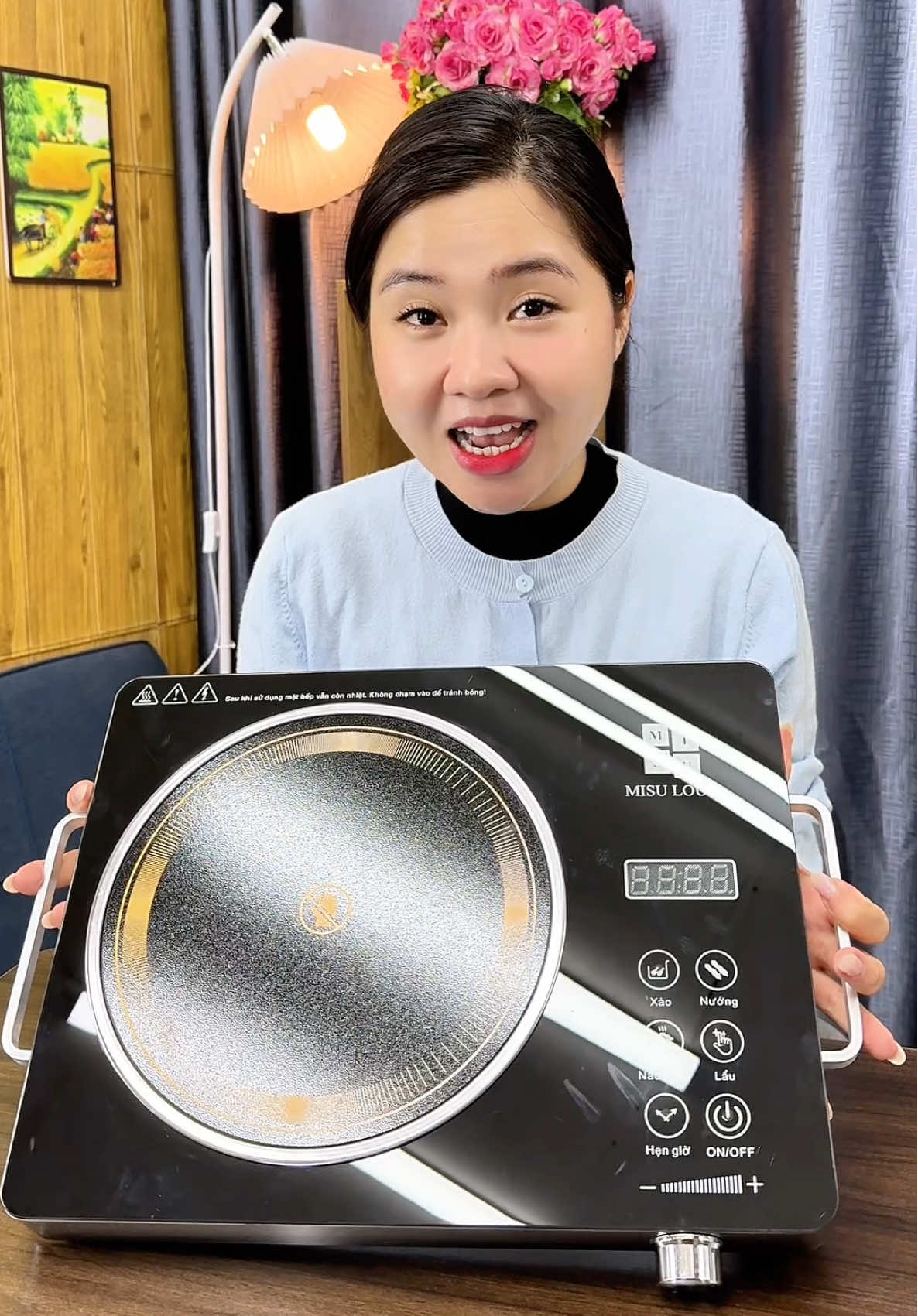 Bếp hồng ngoại cao cấp công suất 3500W #bep #bephongngoai #xuhuong #bongbuongbinh 