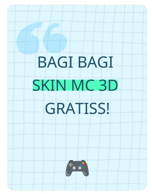 untuk lebih banyk bisa join di saluran link di bio#skin3dminecraft #skinminecraft 