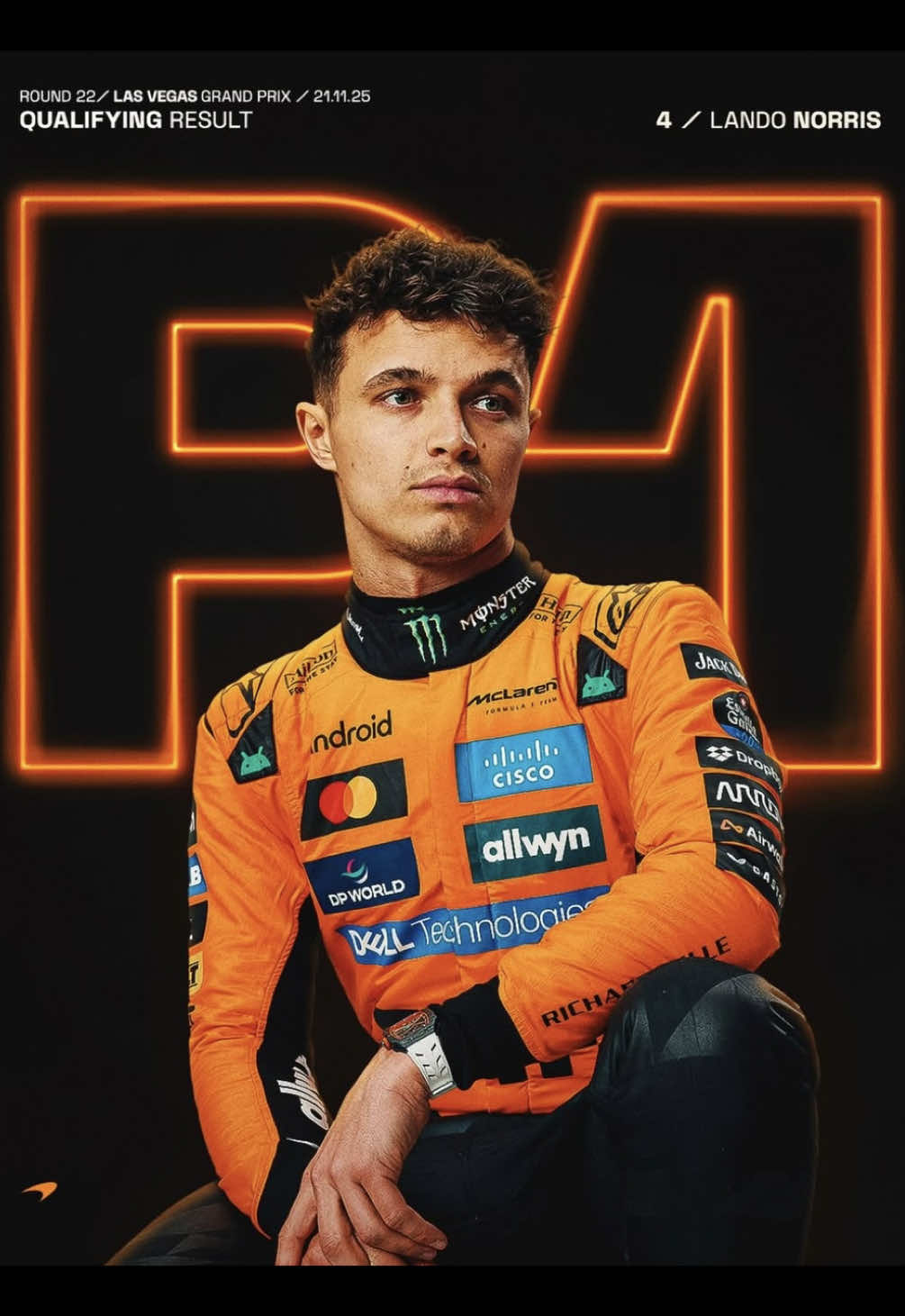 P1 BABY !! | #foryoupagе #F1 #landonorris #lasvegasgp