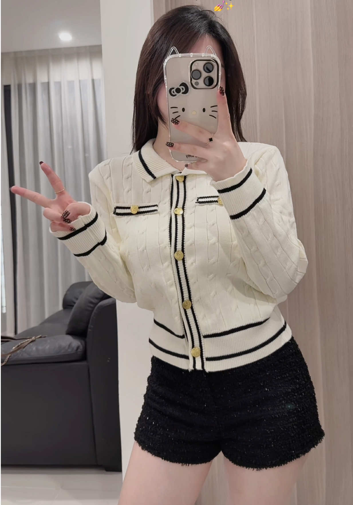 Áo len dệt kim ✨ #xuhuongtiktok #htique #aolendetkim #aolentieuthu 