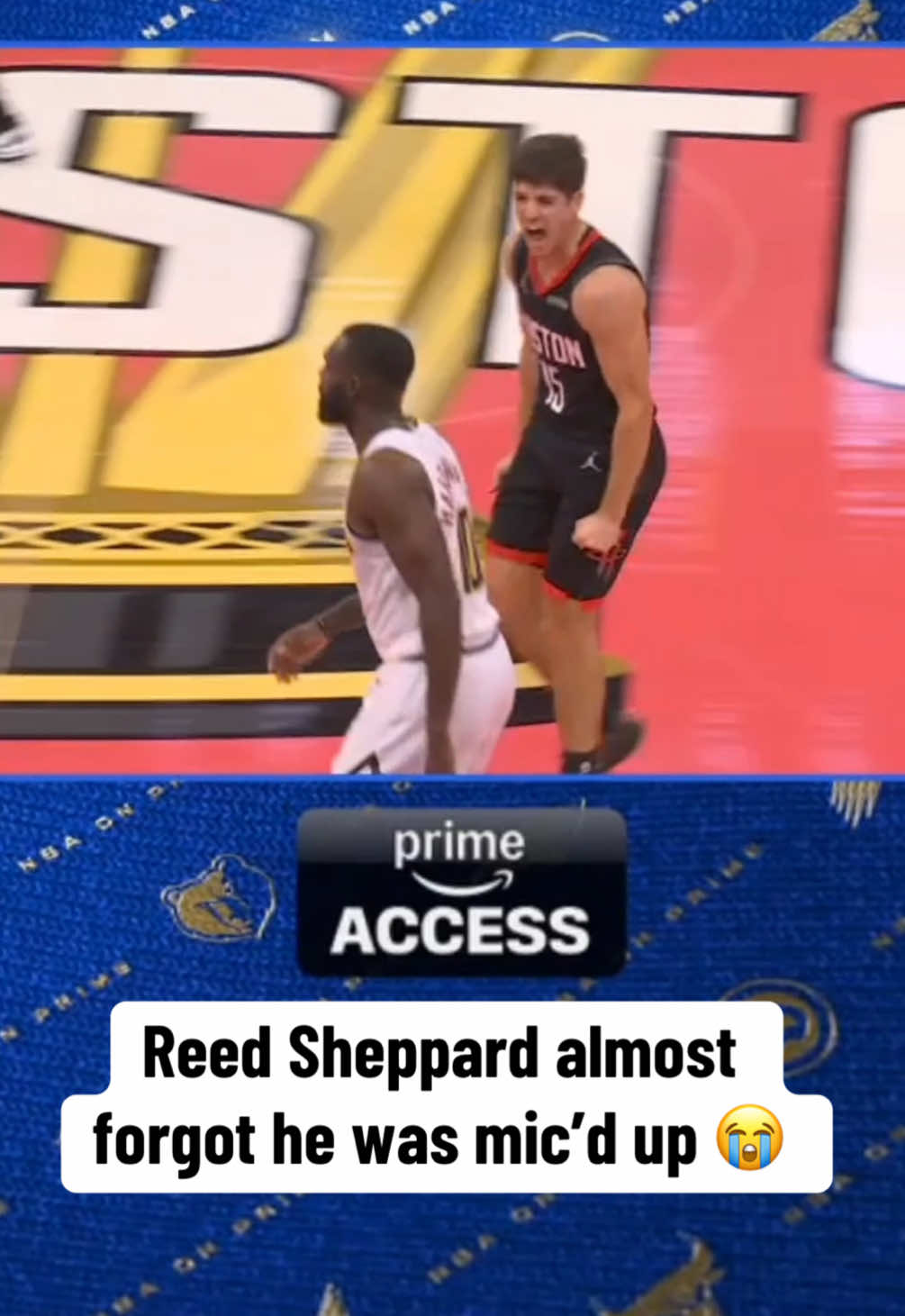 Nice save 🤣 #NBA #basketball #rockets #reedsheppard #funny 