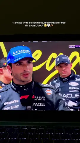 carlos and his positive energy against the world 😭🫶🏻 #carlossainz #CS55 #formula1 #lasvegasgp 