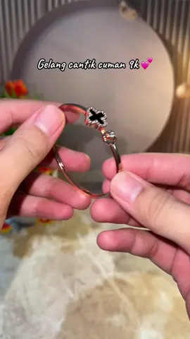 Gelang motif semanggi rose black 