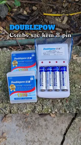 Combo sạc kèm 8 pin AA 1200mah #sacpin #pintieu #pinaa #pinsaclai #pinmicrokhongday 