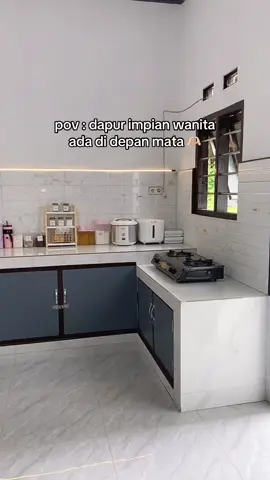 tersusun rapi dan bersih impian dari dulu 🫶🏻 #masyaallahtabarakkallah #dapurminimalis #dapursederhana #dapurimpian 
