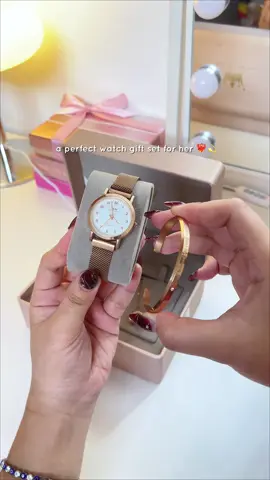 a perfect gift set for her 🥰 #opkwatch #opkwatchforwomen #giftset #watchrecommendation #giftideas 