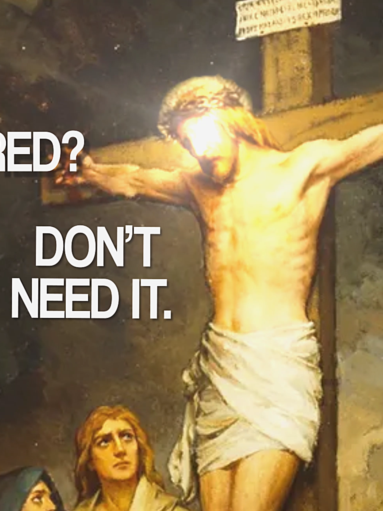 Dont need it #Jesus #christianity #jesusedit #christiantiktok #edit #God #Christ#vinlandsaga #Children #robertmiles Where is you sword ?, Dont need it  Matthew 26:52 52 “Put your sword back in its place,” Jesus said to him, “for all who draw the sword will die by the sword.