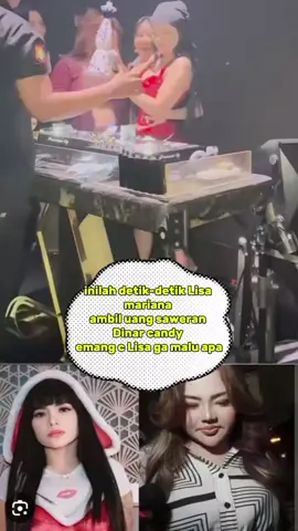 detik detik Lisa mariana ambil uang saweran Dinar candy 🫣🫣ga malu tu c Lisa #beritaterkini #artisviral #pyp #dj 