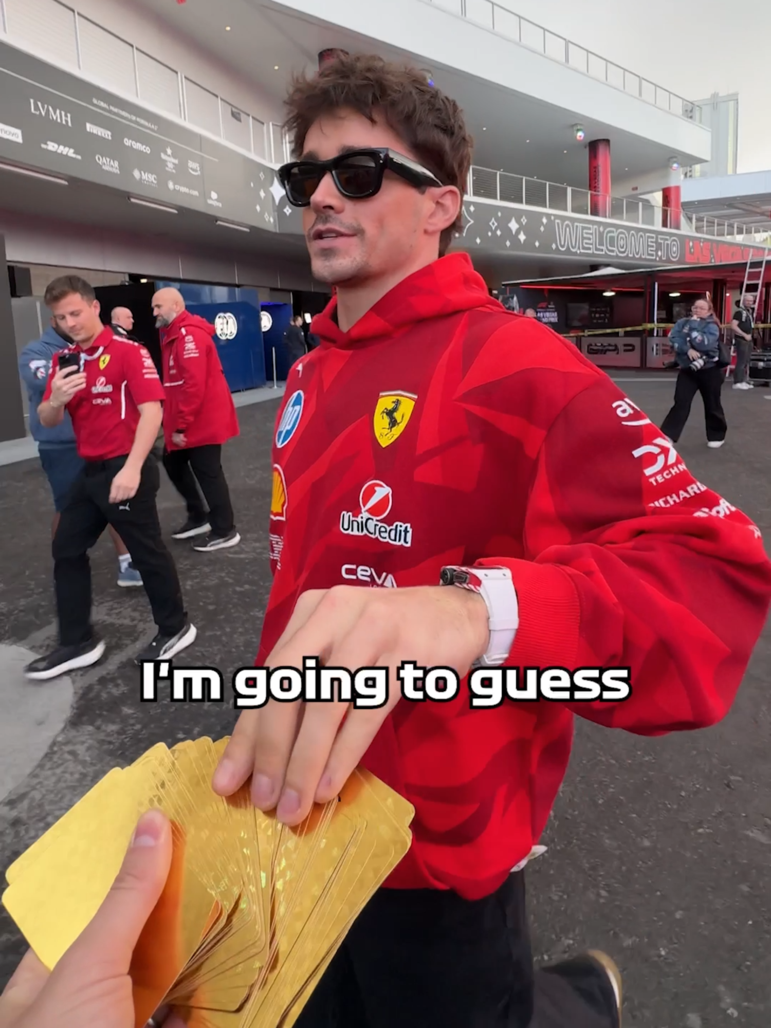 we'll keep working on our magic tricks for next year... 🃏 #f1 #lasvegasgp #f1drivers