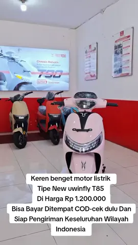 Baik kka untuk motor listrik ready lagi yunit terkeren terbaru tahun 2025 tipe New uwinfly T85  harga cash 1.200.000 Bisa bayar ditempat atau cod cek dlu,info pemesanan silahkan hubungi no WhatsApp 082246247735dan bisa juga langsung klik link yang ada di bio #motorlistrikindonesia #sepedalistrikberbagi #tredingreels #ebike #jangkauanluasfyp 