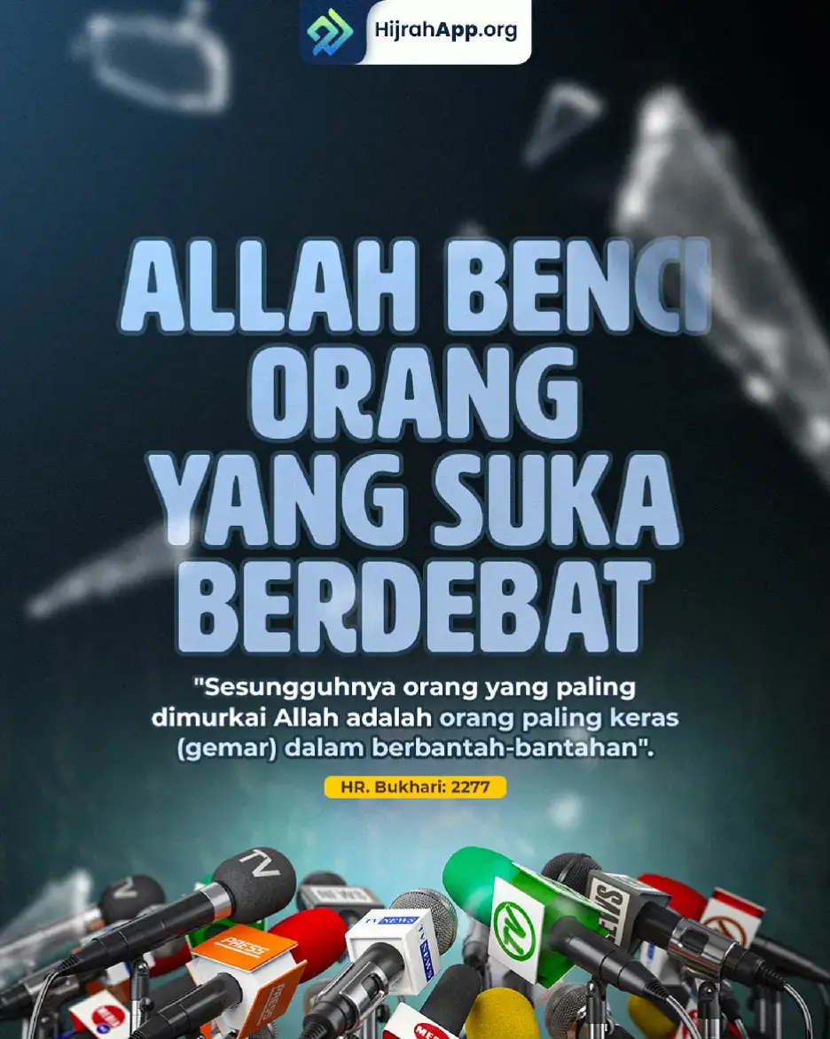 Orang-orang yang berbantah-bantahan tentang (agama) Allah setelah (agama itu) diterima, perbantahan mereka itu sia-sia di sisi Tuhan mereka. Mereka mendapat kemurkaan (Allah) dan azab yang sangat keras.