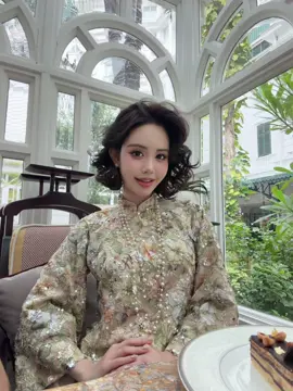 Tóc ngắn áo dài đii #chumacthuyquynh 