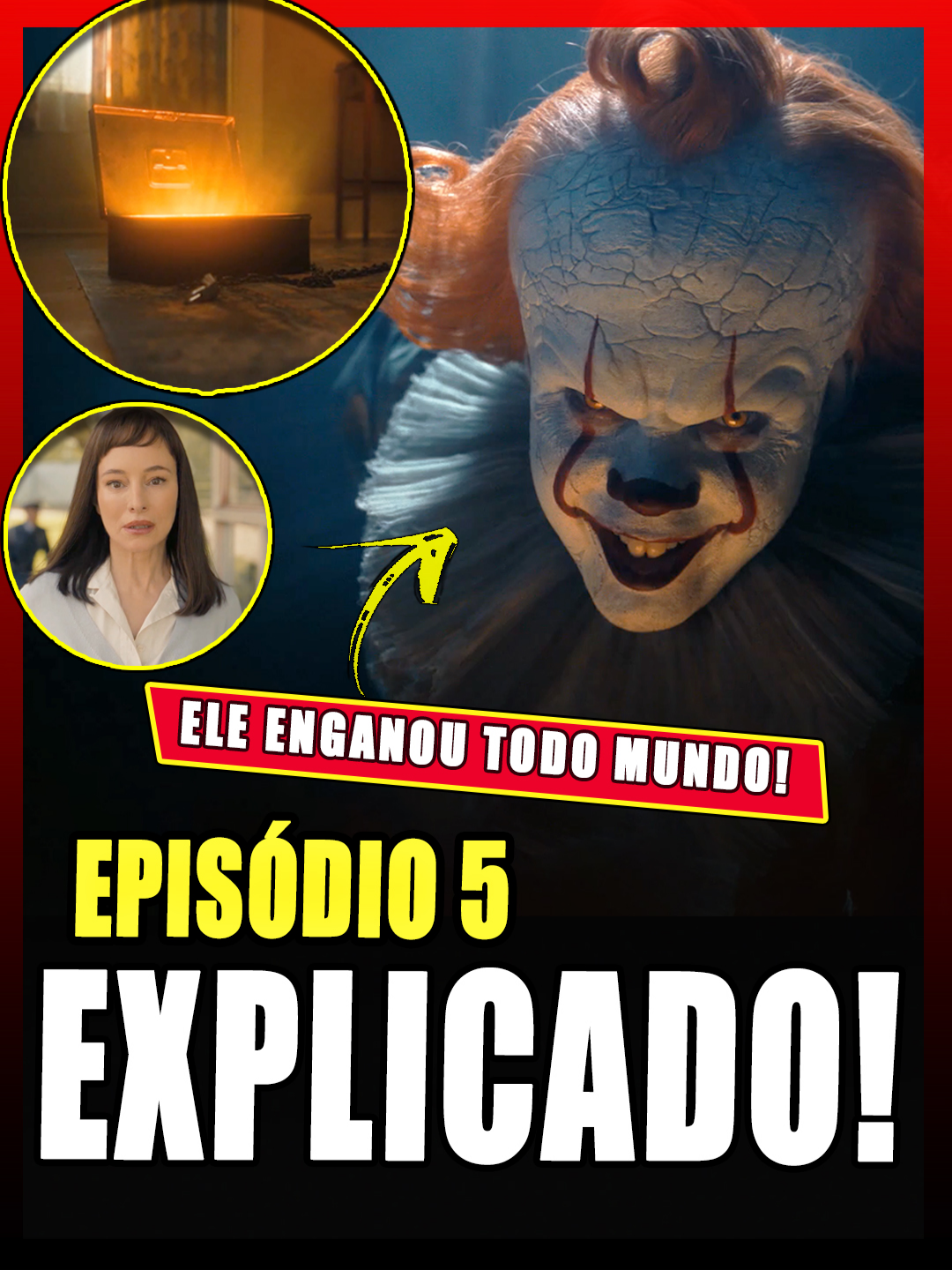 WELCOME TO DERRY EPISÓDIO 5 EXPLICADO -  PENNYWISE FIBALMENTE APARECEU E ENGANOU TODO MUNDO! . O QUINTO EPISÓDIO DE IT BEM VINDOS A DERRY ESTA NO AR, E JÁ TROUXE ESSE VIDEO EXPLICANDO TODOS OS DETALHE IMPORTANTES DESSE QUINTO EPISODIO.  O PENNYWISE FINALMENTE APARECEU E ENGANOU TODO MUNDO, AS CRIANÇAS, OS MILITARES, O DICK, QUE AGORA ESTA VULNERALVEL E VOU EXPLICAR O PORQUE E O QUE TEM NESSA CAIXA QUE O SEU AVO O FORÇOU ABRIR OU MELHOR DE NOVO O PENNYWISE, O QUE VAI ACONTECER COM A LILY, QUEM É A INGRID, O QUE DERRUBOU O ONIBUS DO HANK,  VOU EXPLICAR CADA UMAS DAS APARIÇÕES, O DO TIO SAM, DA CHARLOT, E A DO MATH . . . . . #itacoisa #pennywise #welcometoderry #hbomax #max #seriesdeterror #willhanlon #losers #billdenbrough #strangerthings #itacoisa2