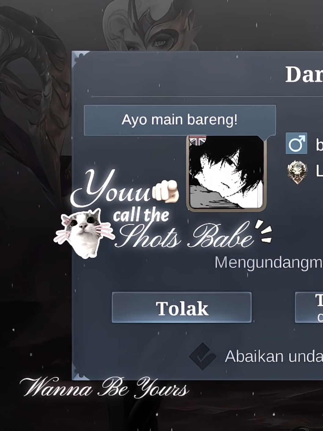 #lilynaae wanna be yours?😵‍💫 [preset?] saluran #705neophyte #fyp #mobilelegendsbangbang #4u 