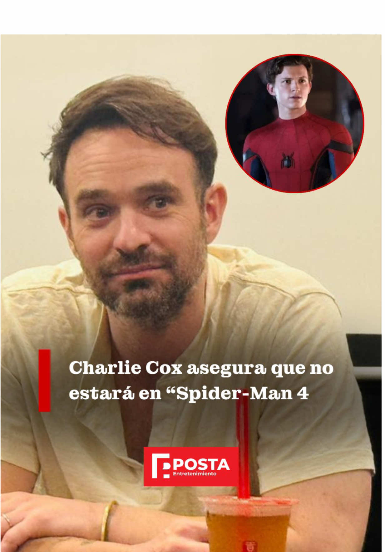 ⭐️ “No estoy en #SpiderMan”: #CharlieCox 😱 Durante la rueda de prensa para hablar sobre su participación en #LaConve64,  el intérprete de #Daredevil aseguró que no formará parte de #SpiderManBrandNewDay 🕷️🕸️, esto a pesar de que fue visto en  filmando un proyecto 🎥🎞️. El actor británico también habló sobre la segunda y tercera temporada de  📺✨. 📹: Mauricio Morales