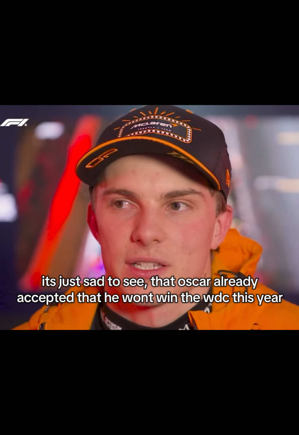 its like he gave up already #oscarpiastri #qualifying #lasvegasgp #wdc #f1