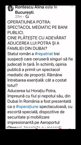 #breakingnews  #stiriromania #tv  @horatiupotra.medias 