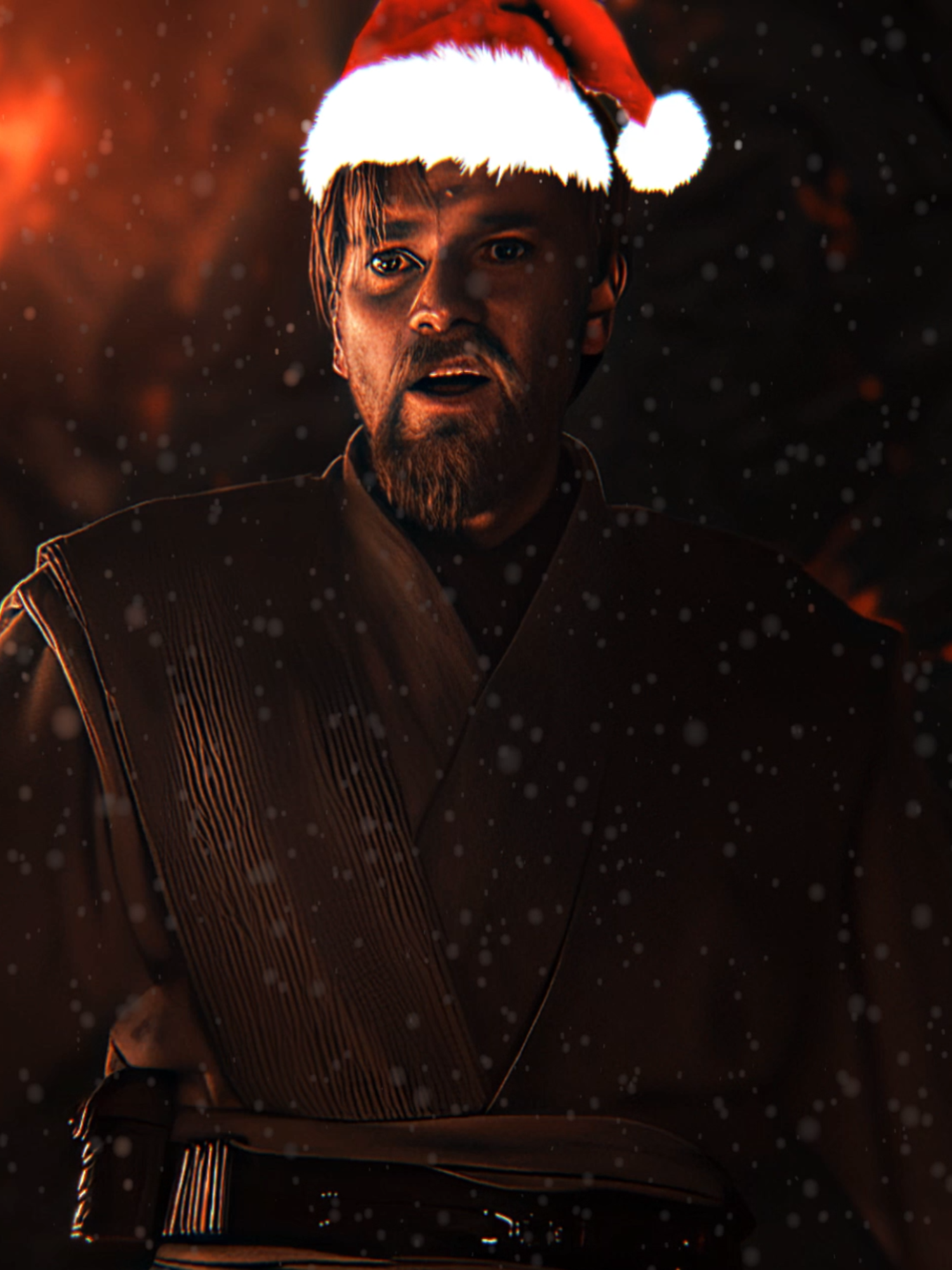 obisanta Tricks Anakin 🥀😭... #afftereffects #viral #fyp #starwars #anakinskywalkeredits #anakinskywalker #obiwan #edit #santa #christmas #stw #disney #squidgame #ichigo