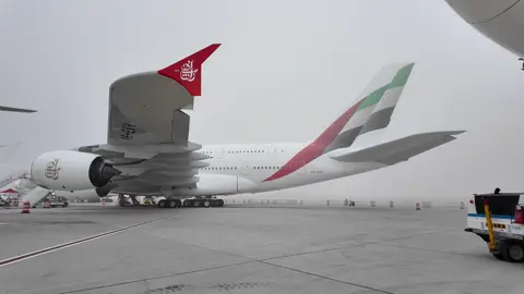 #airshow #dubaiairshow #unitedarabemirates #fyp #fog 