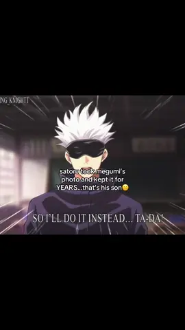 satoru embarrassing megumi is so dad coded i love him💔 #gojo #gojousatoru 